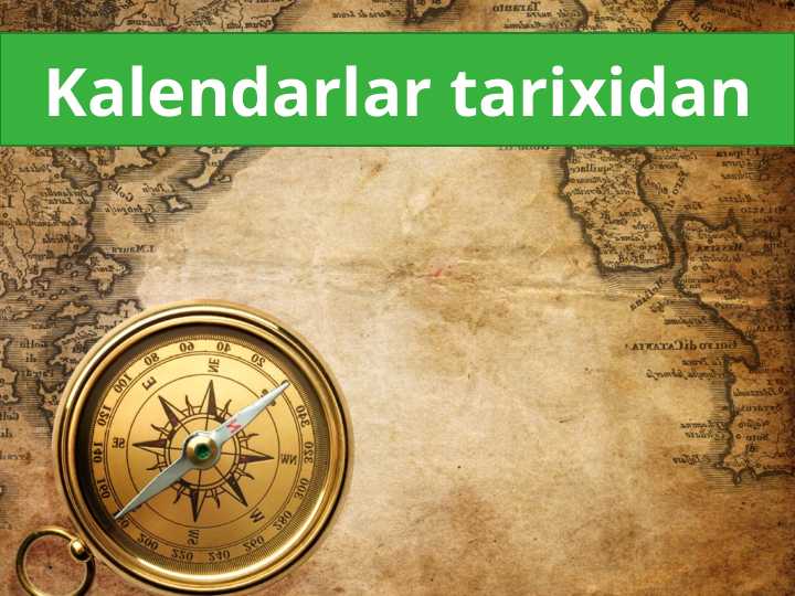 Kalendarlar tarixidan