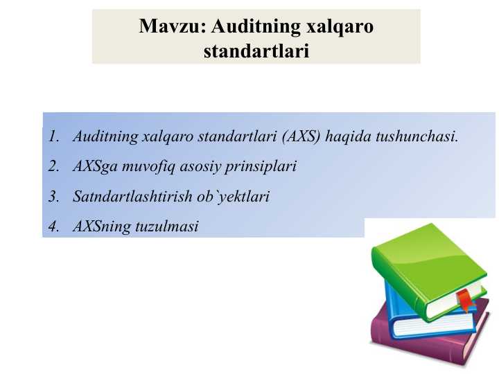 Auditning xalqaro standartlari