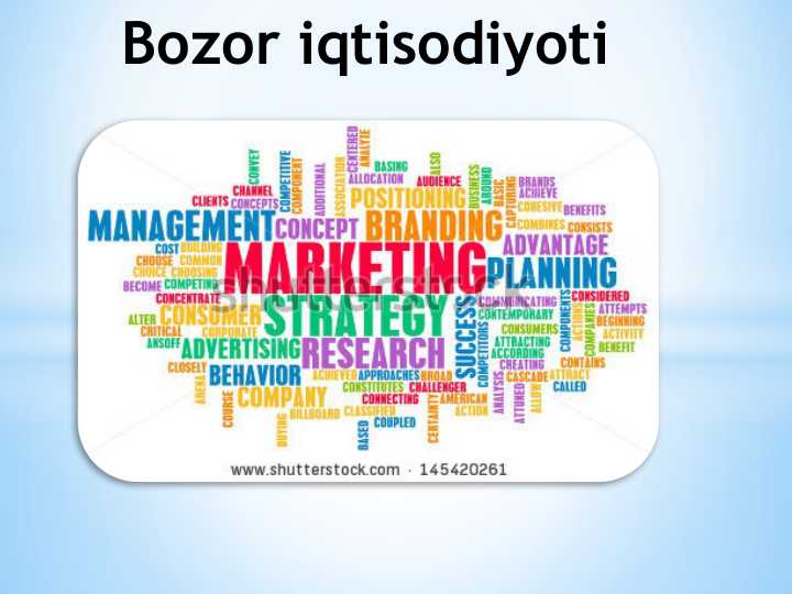 Bozor iqtisodiyoti (3)