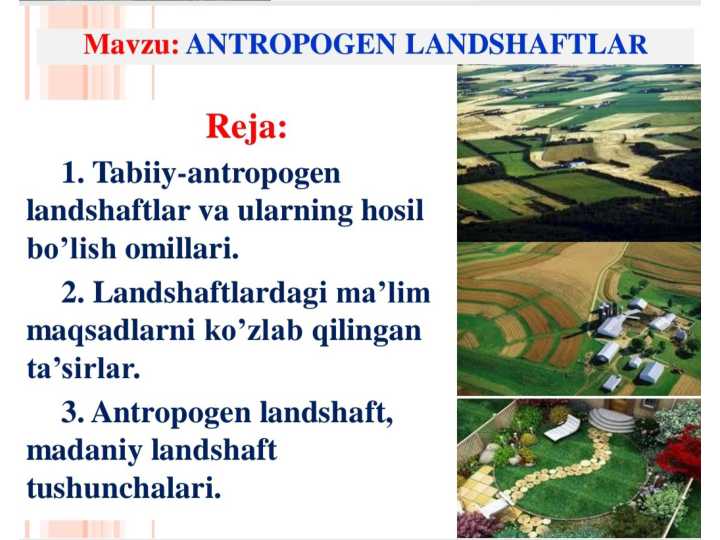 antrapogen lantshaflar