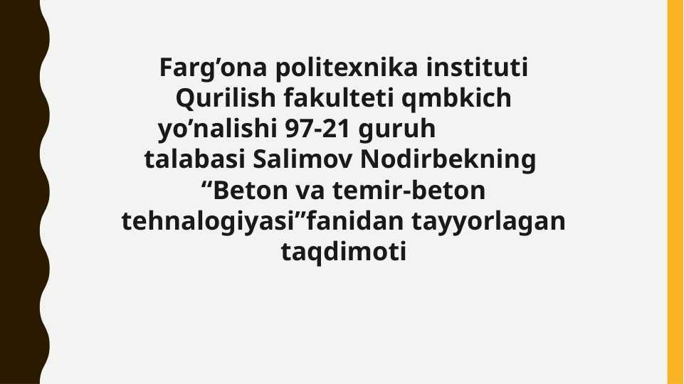 Betonning deformativ xossalari