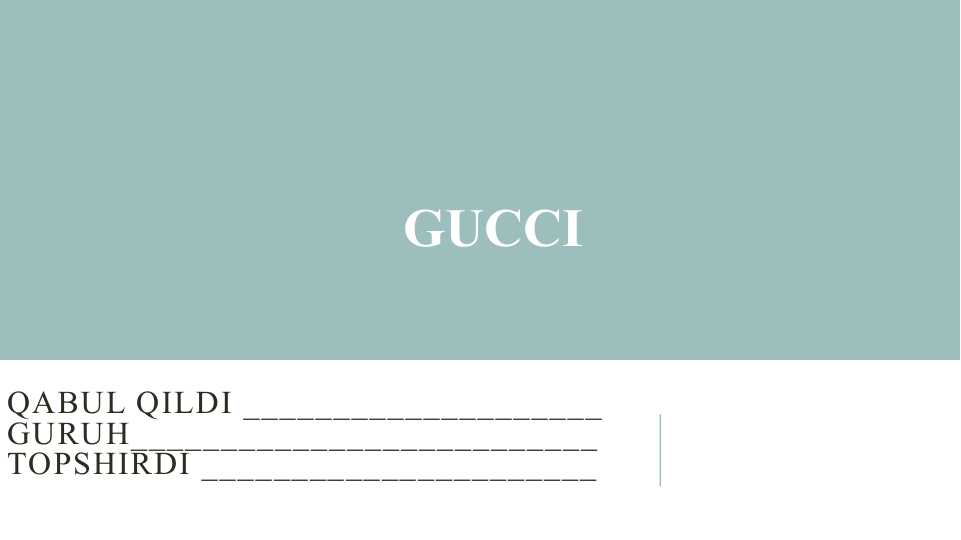 gucci