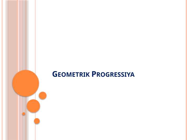 Geometrik progressiya