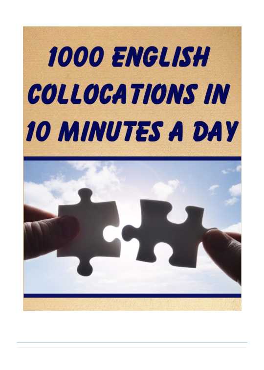 1000 English Collocations
