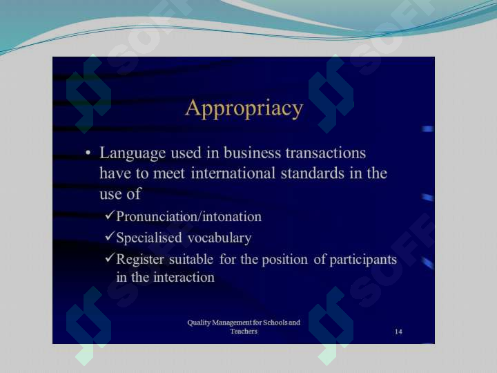 register and appropriacy