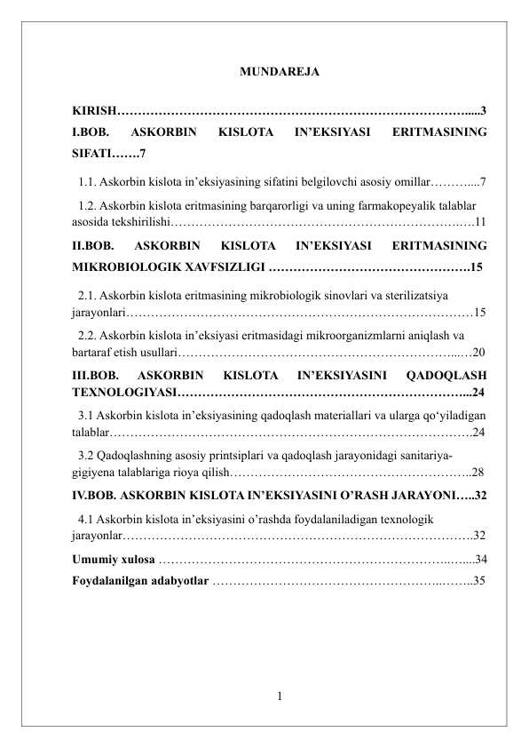 Askorbin kislota in’eksiya uchun eritmasini sifatini baholash, qadoqlash va o’rash.