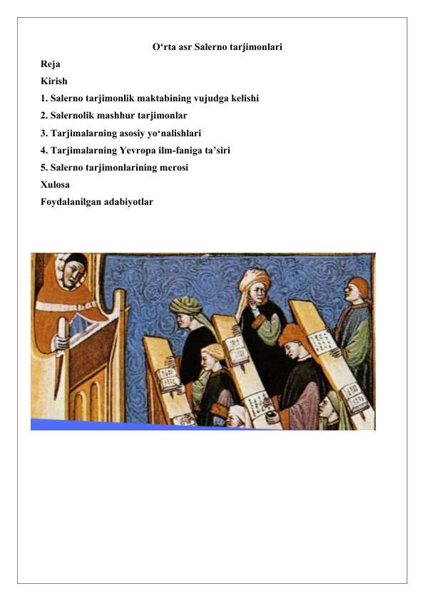 Oʻrta asr Salerno tarjimonlari 25