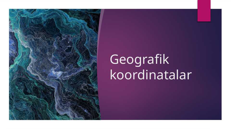 Geografik koordinatalar