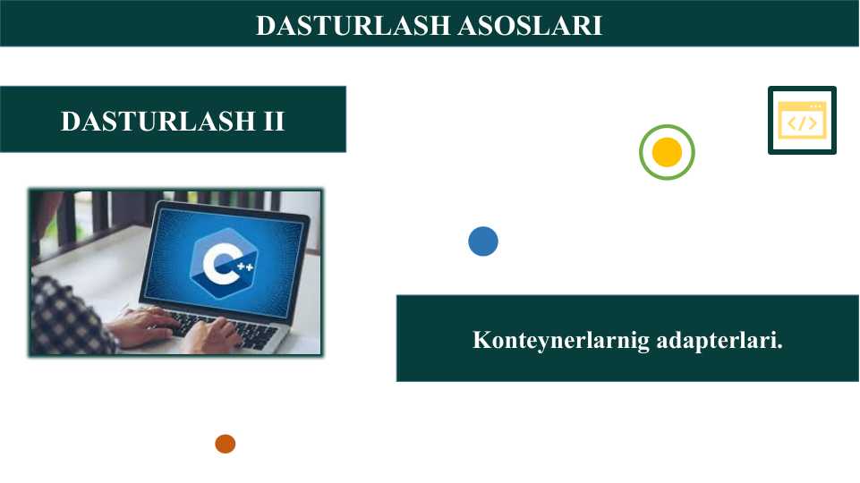 Konteynerlarning adapterlari