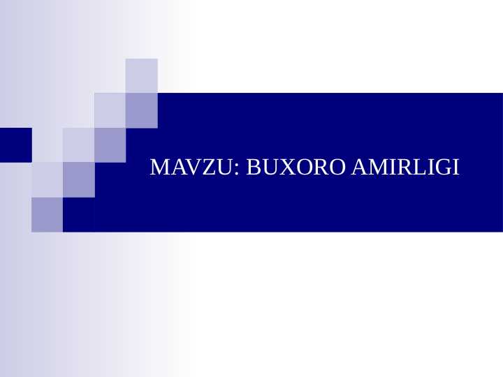 BUXORO AMIRLIGI