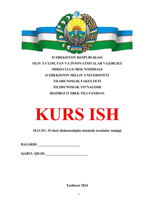 O‘zbek tilshunosligida sintaktik terminlar tadqiqi 2