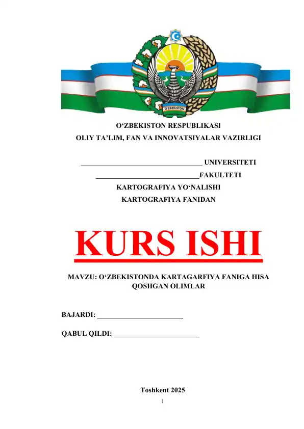 O‘ZBEKISTONDA KARTAGARFIYA FANIGA HISA QOSHGAN OLIMLAR