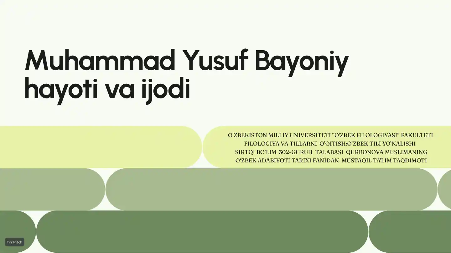 Muhammad Yusuf Bayoniy