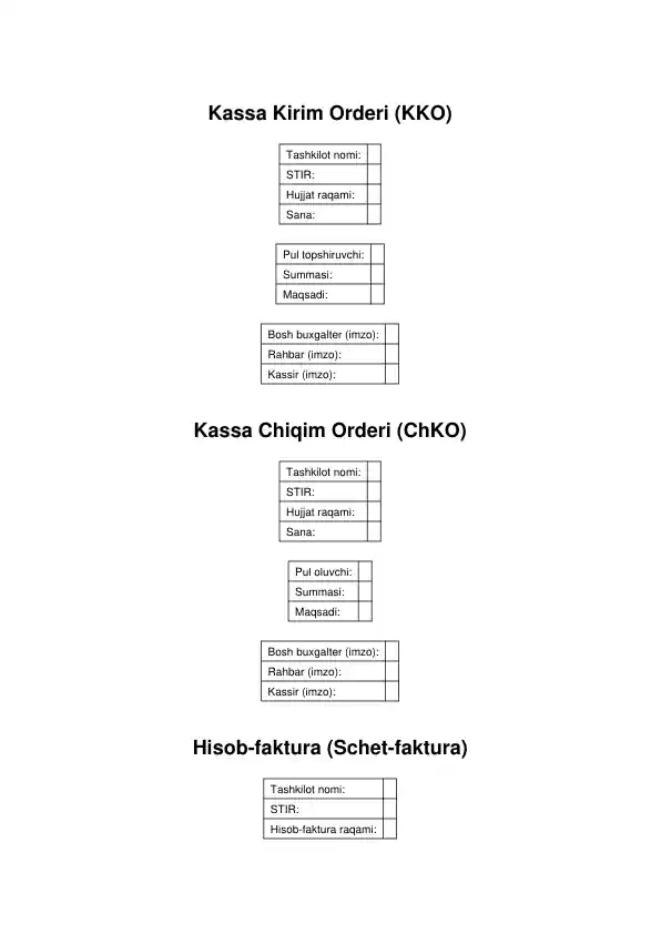 Buxgalteriya blankalari