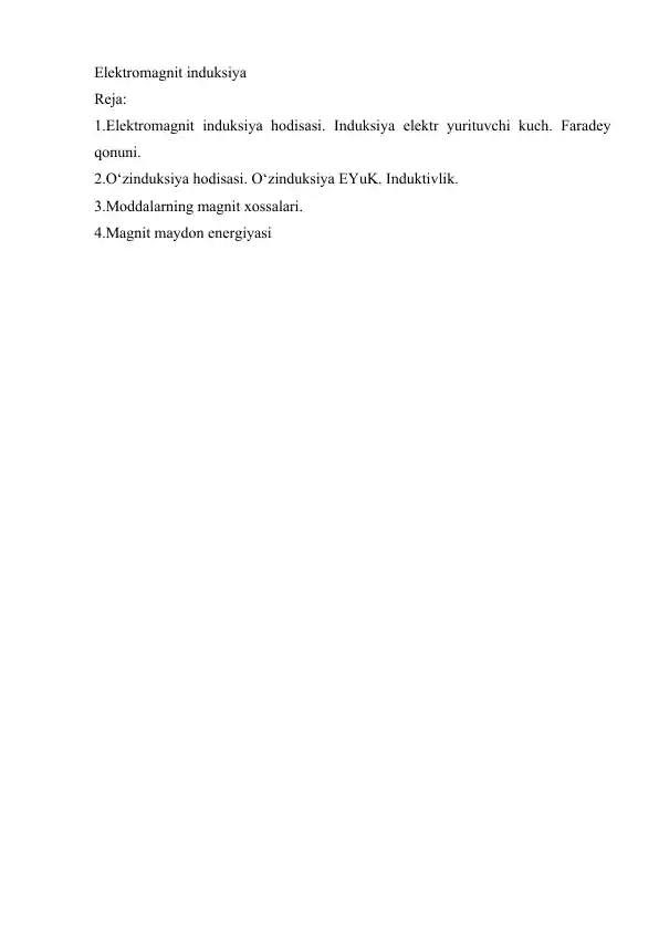 Elektromagnit induksiya