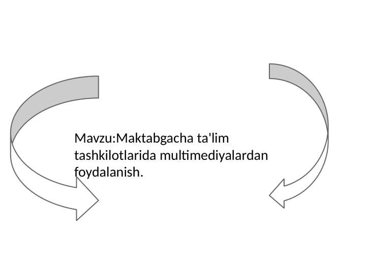 MAKTABGACHA TAʼLIM TASHKILOTLARIDA MULTIMEDIADAN FOIDALANISH