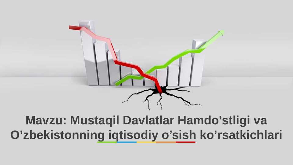 Mustaqil Davlatlar Hamdo’stligi va O’zbekistonning iqtisodiy o’sish ko’rsatkichlari
