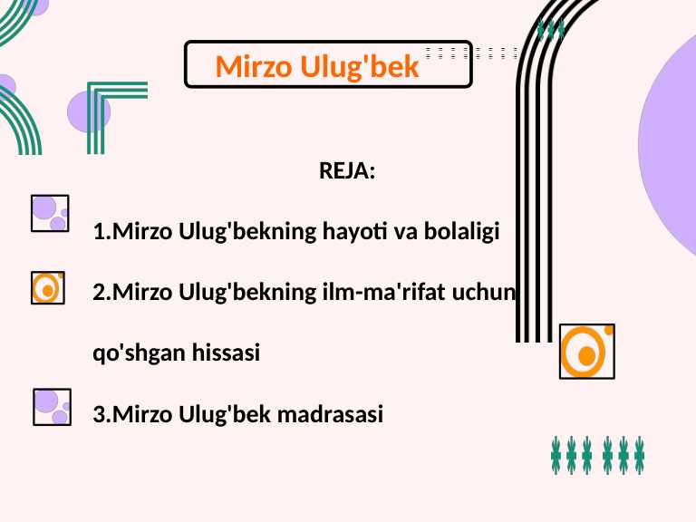 Mirzo Ulug'bekning ilm-ma'rifat yo'lidagi hissasi