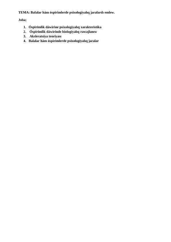 Bolalar va o'smirlarda psixologik jarohatlarni davolash.  qaraqalpaqsha variantBalalar hám óspirimlerde psixologiyalıq jaralardı emlew.