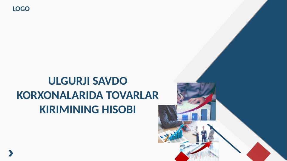 Ulgurji savdo korxonalarida tovarlar kirimining hisobi