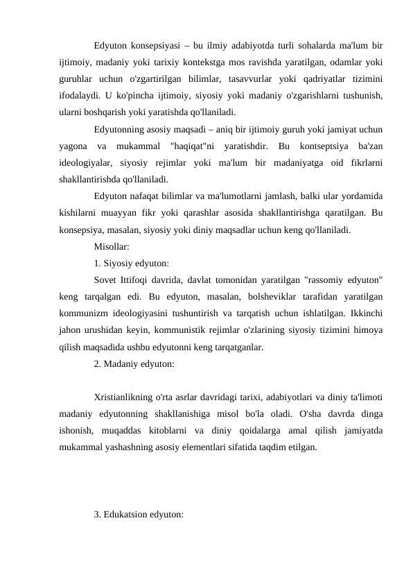 Edyuton konsepsiyasi