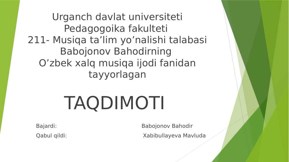 Marosim qo’shiqlarining ohangdorligi, muayyan so’z va ohang iboralarga asoslanganligi