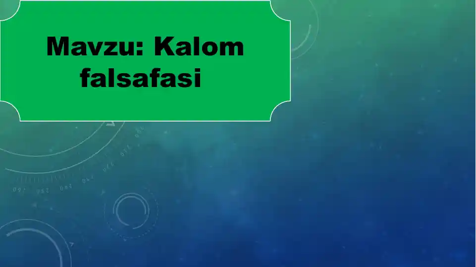 Kalom falsafasi