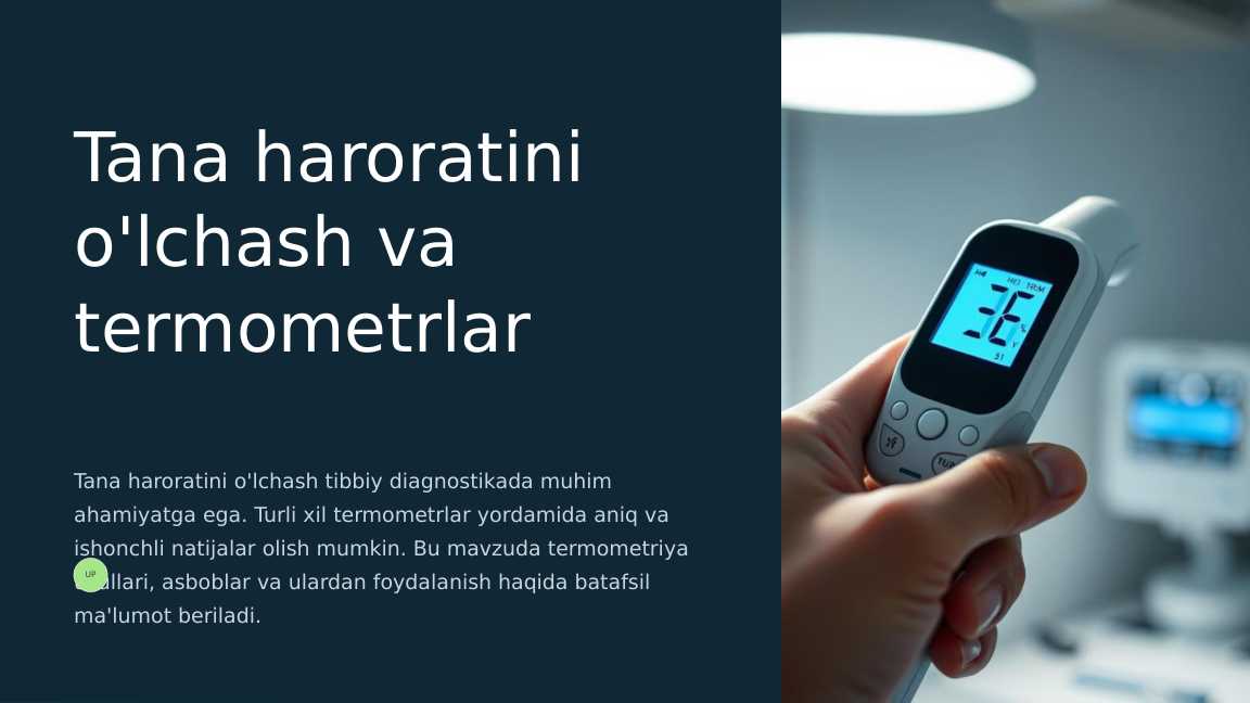 Tana haroratini o'lchash va termometrlar