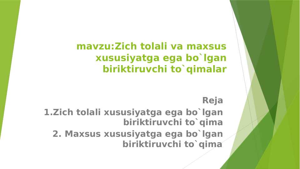 Zich tolali va maxsus xususiyatga ega bo`lgan biriktiruvchi to`qimalar