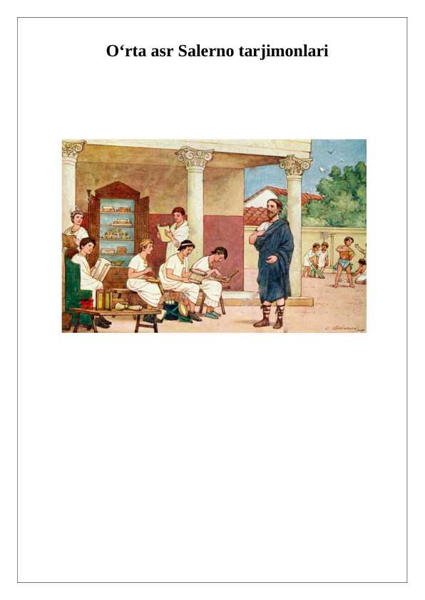 Oʻrta asr Salerno tarjimonlari 24