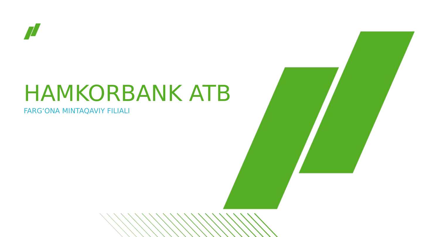 hamkorbank haqida ma`lumot pptx