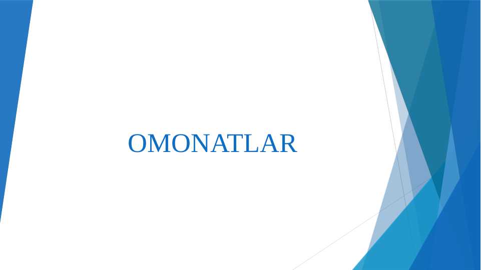 OMONATLAR