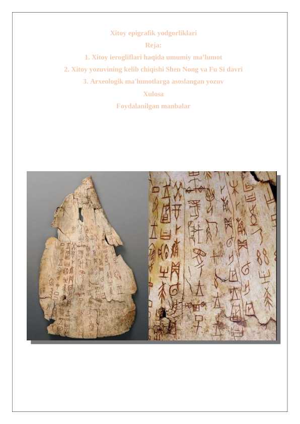 xitoy epigrafik yodgorliklari