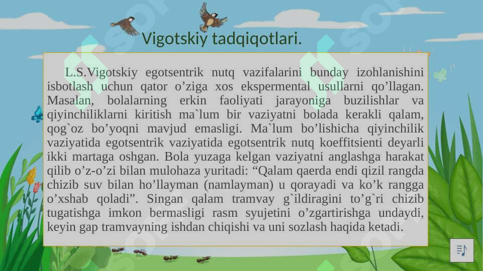 Egotsentrik nutq tuzilishi va funktsiyalari