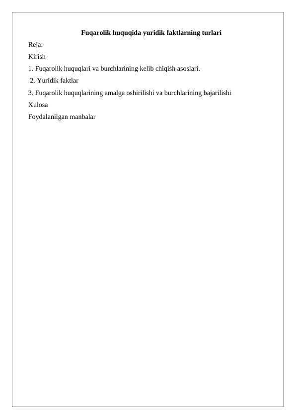 Fuqarolik huquqida yuridik faktlarning turlari 24