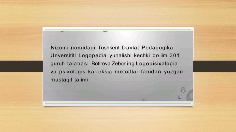 Bilish jarayonlarini tekshirish metodikalarini oʻrganish va qoʻllash usullari Kreativlik . Kreativlikka xos xususiyatlar.