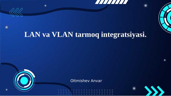 LAN va VLAN tarmoq integratsiyasi