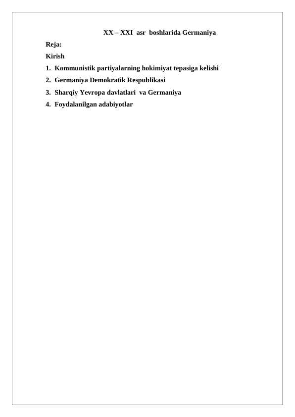 XX asr boshlarida Shimoliy Yevropa davlatlari