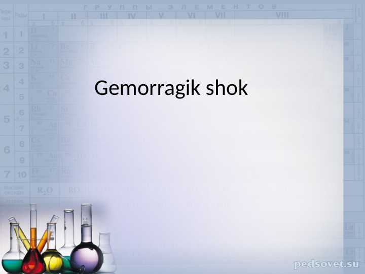 Gemorragik shok