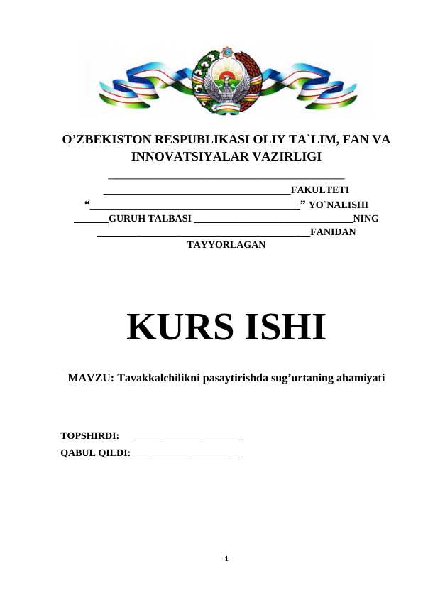 Tavakkalchilikni pasaytirishda sug’urtaning ahamiyati