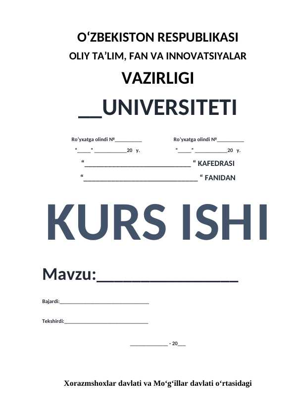 Xorazmshoxlar davlati va Mo‘g‘illar davlati o‘rtasidagi munosabatlar