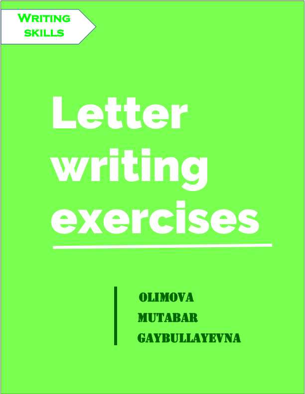 Letter yozishni 0 dan òrganish