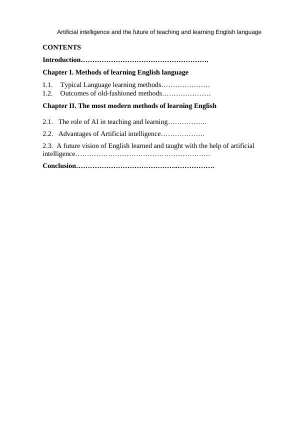 Artificial intelligence and the future of teaching and learning English ...