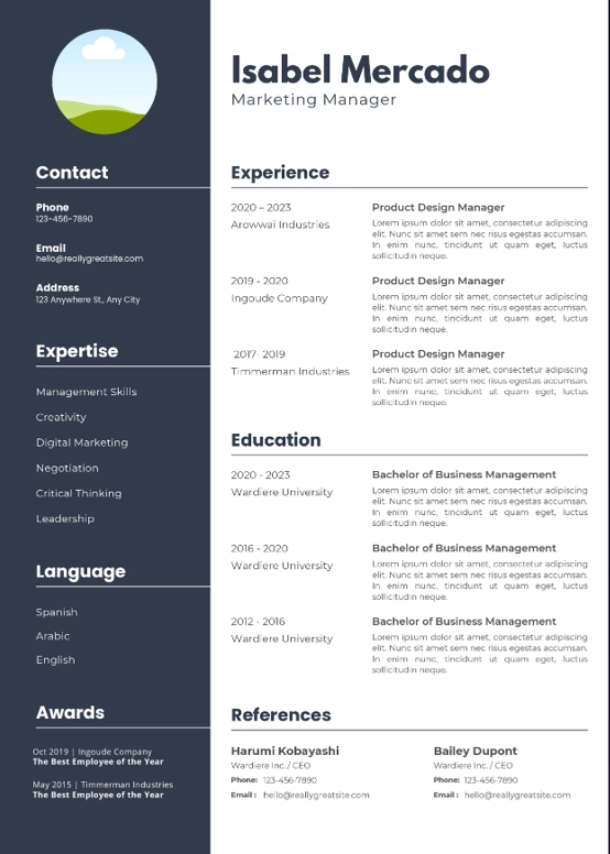 CV rezume(ingliz tilida)