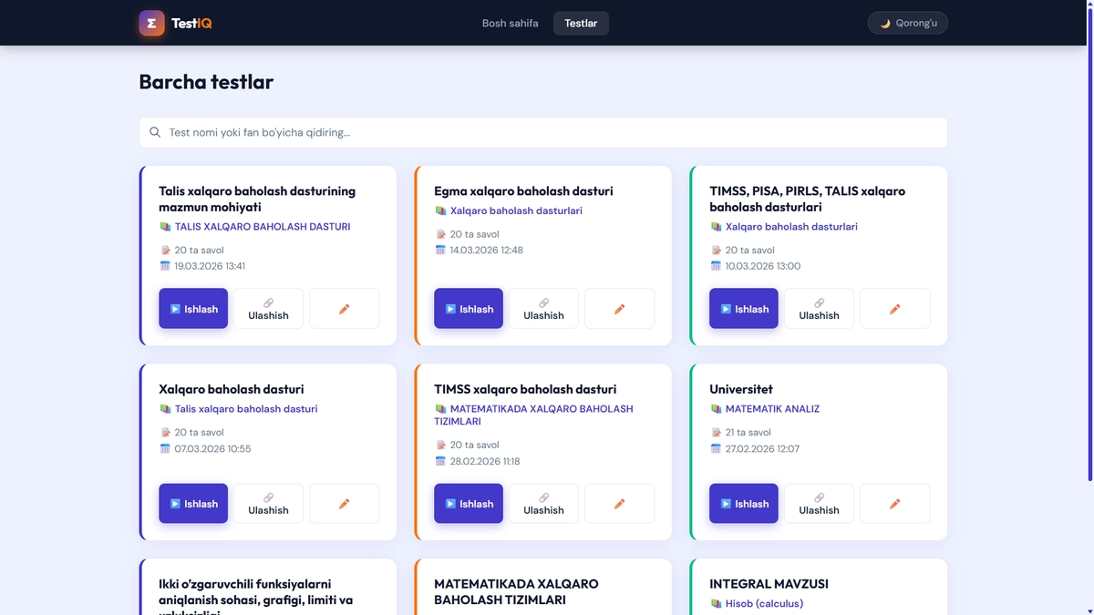Online Test Platformasi