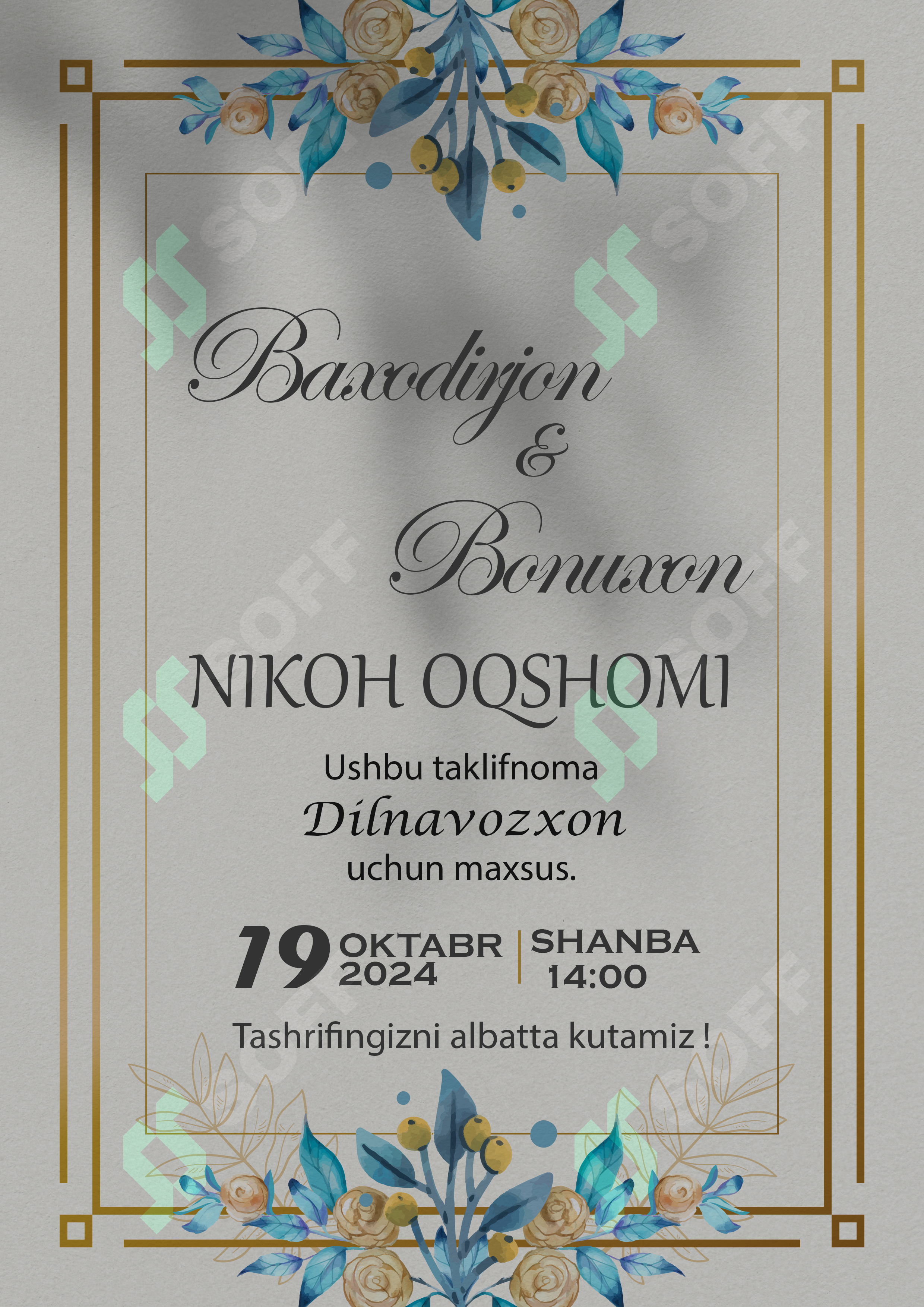 Taklifnoma psd