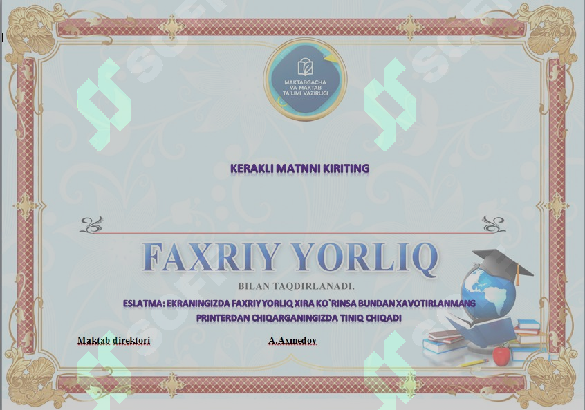 MAKTAB FAXRIY YORLIQ
