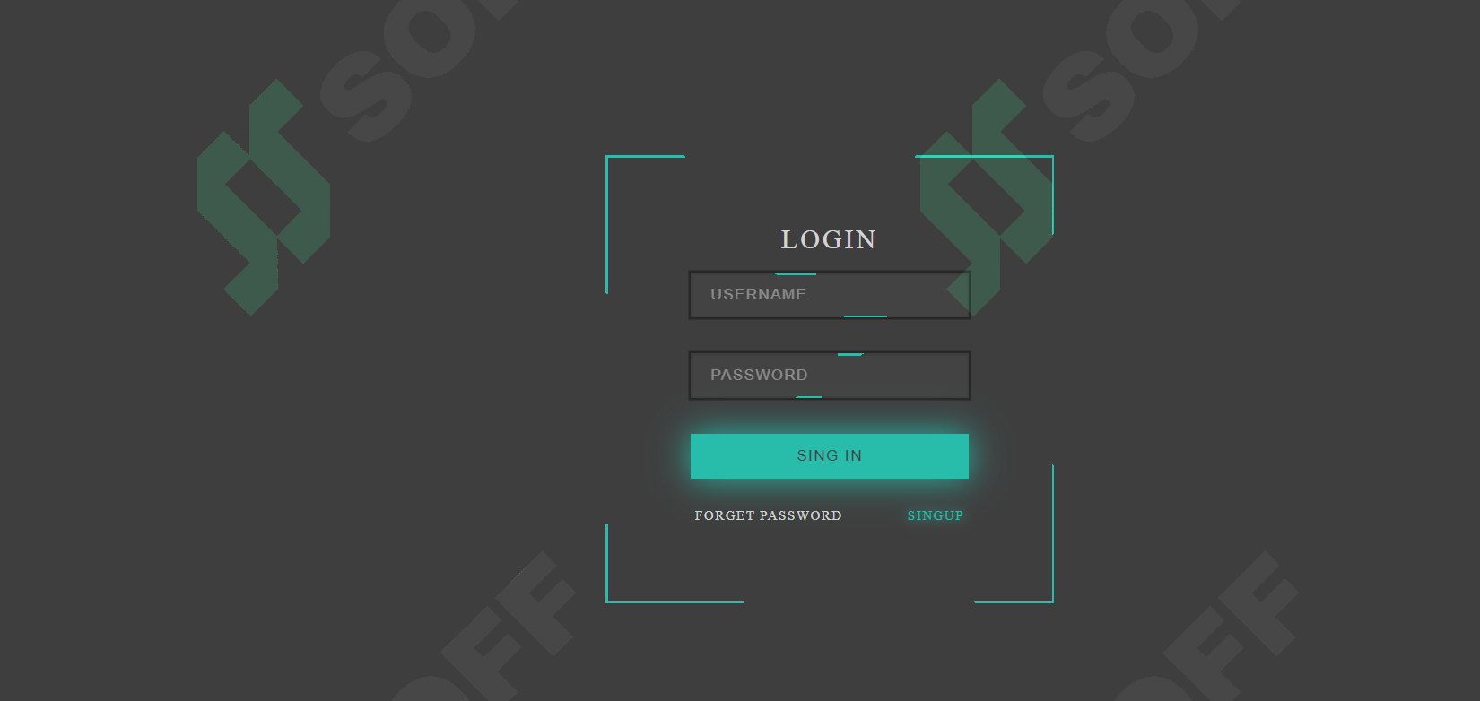 sayt uchun jozibali form qismi