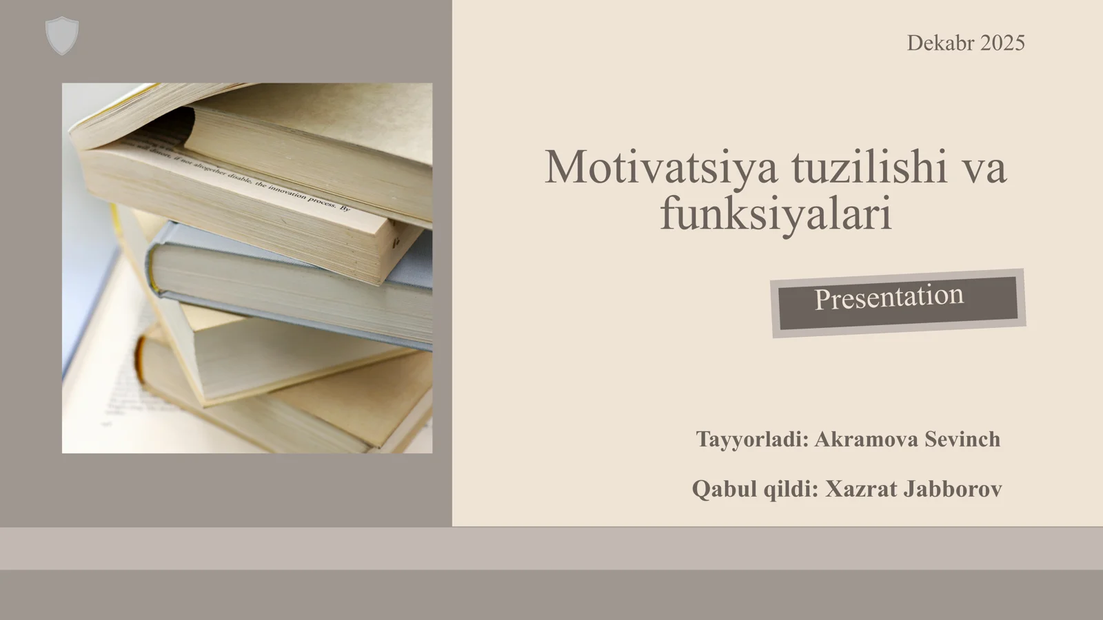Motivatsiya tuzilishi va funksiyalari