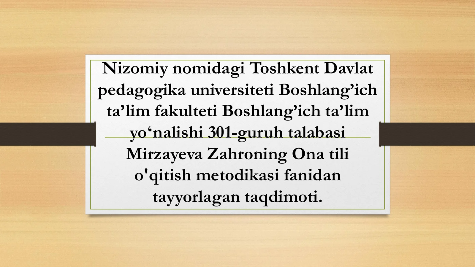 So’z turkumlarini o'rganishda hosil qilinadigan orfografik bilimlar